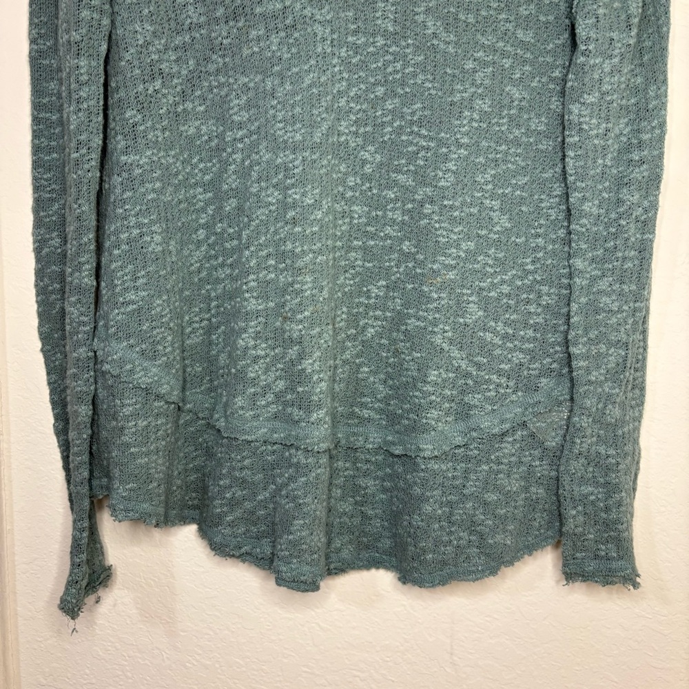 Free People We The Free Ocean Air Hacci Tunic Top size small oversized cotton - Picture 5 of 12